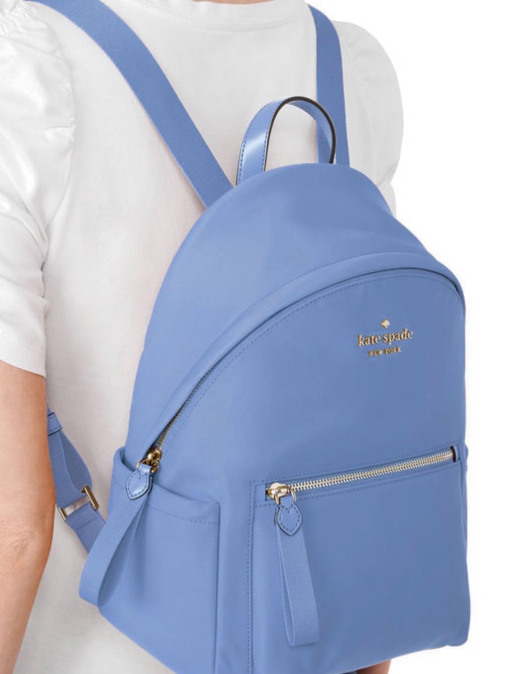 Kate Spade ♠️ Chelsea The Little Better Nylon Backpack in Deep Cornflower Blue